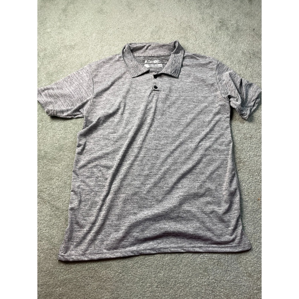 Cougar Sport Polo Shirt Men's Size Large Gray Heather *Dryfromance Technology*